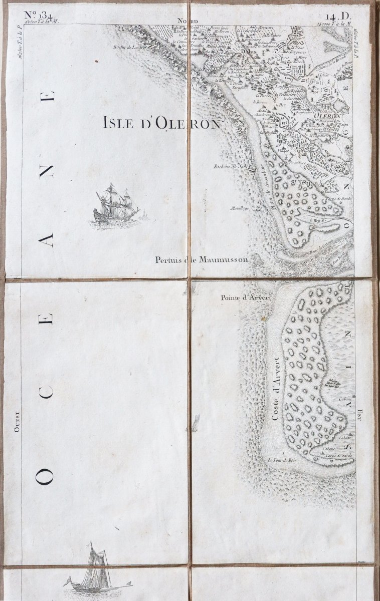 Ile d'Oléron - Maumusson - Cordouan - Cassini Map N ° 134-photo-3