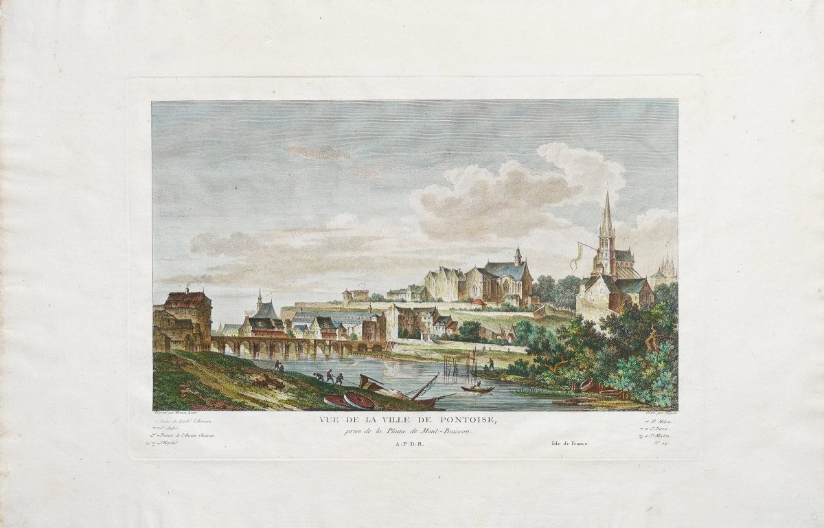 Gravure Ancienne De Pontoise