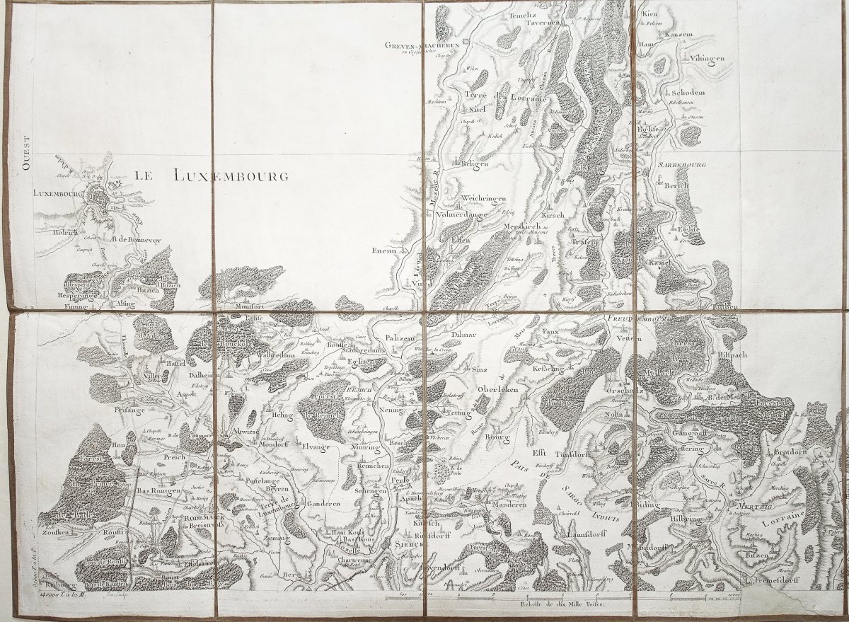 Carte géographique Luxembourg – Trèves - Cassini-photo-4