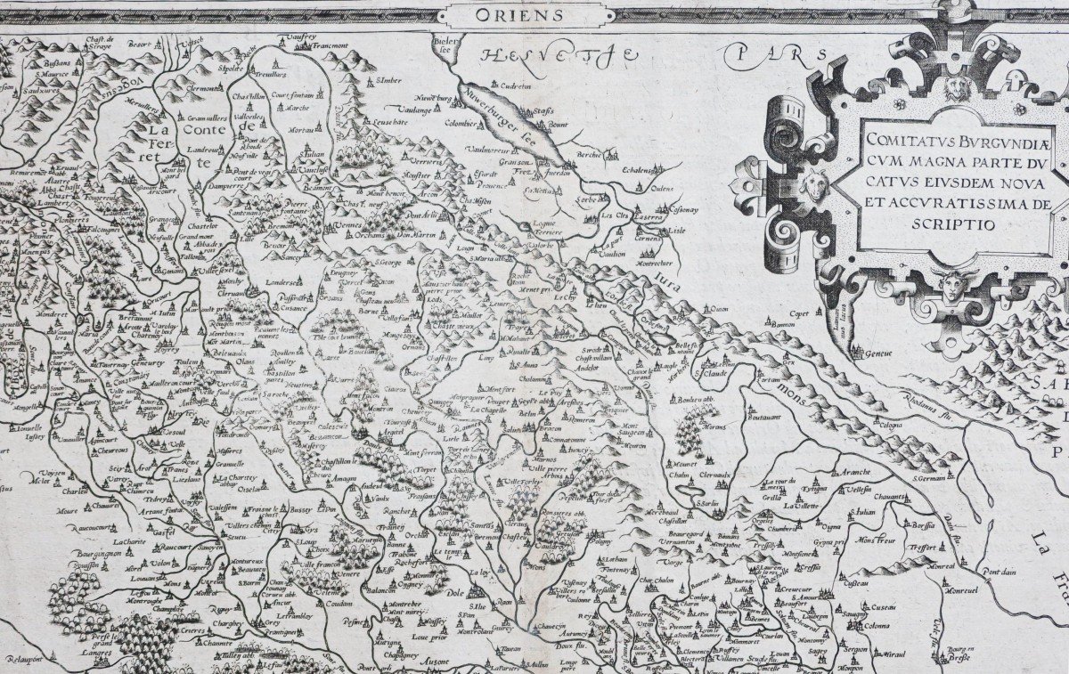Antique Map Of Bourgondy - De Jode Catographe-photo-3