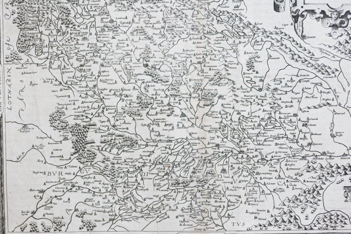 Antique Map Of Bourgondy - De Jode Catographe-photo-4