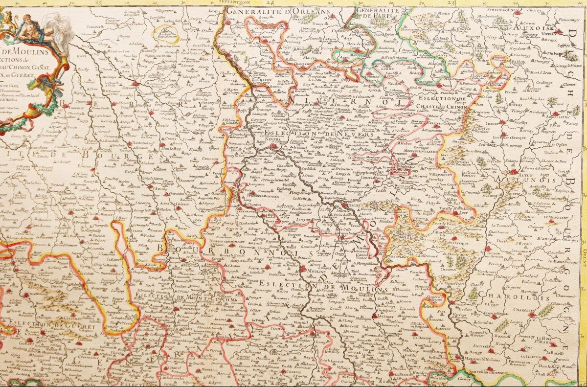 Old Geographical Map Of Auvergne-photo-3