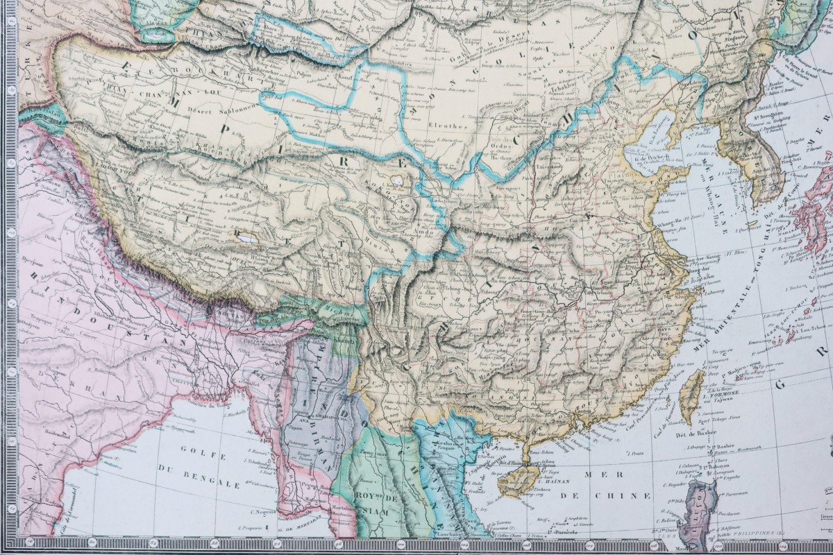 Carte géographique ancienne de la Corée - Japon - Chine-photo-2