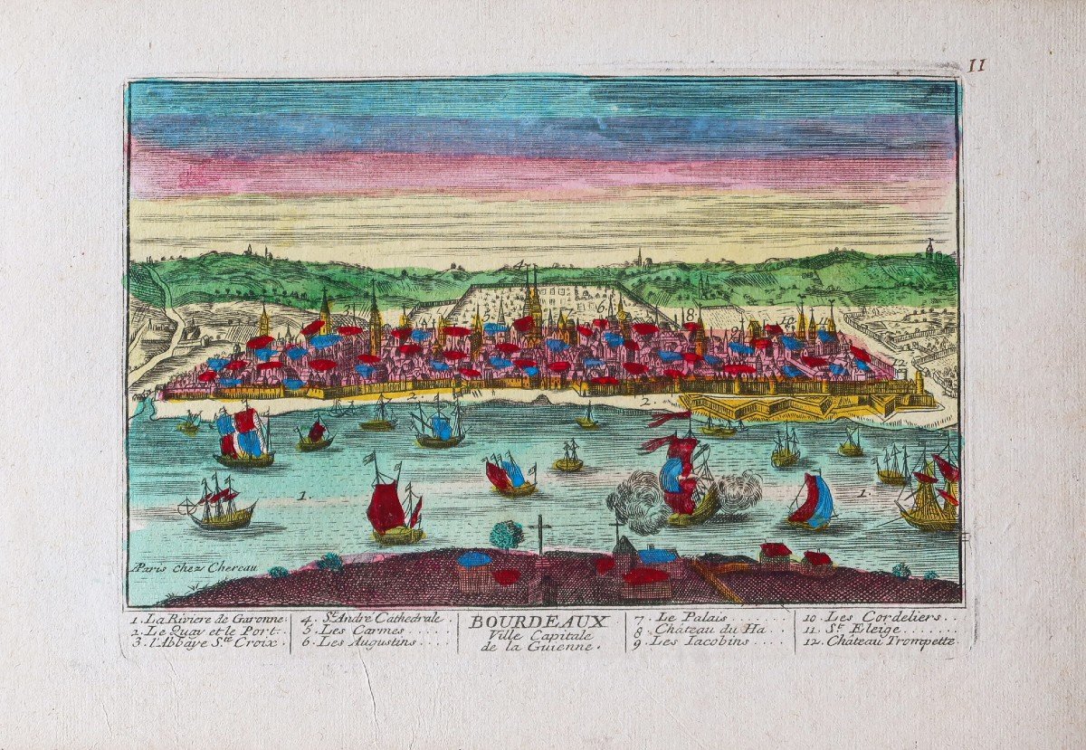 Old Bordeaux Engraving