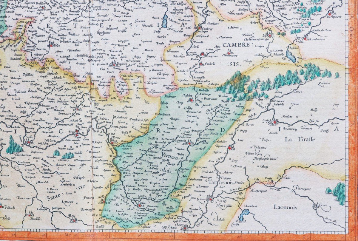 Carte Géographique Ancienne Du Nord Et  Artois- Mercator-photo-4