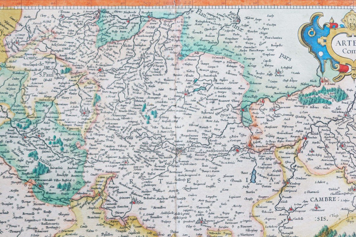 Carte Géographique Ancienne Du Nord Et  Artois- Mercator-photo-1