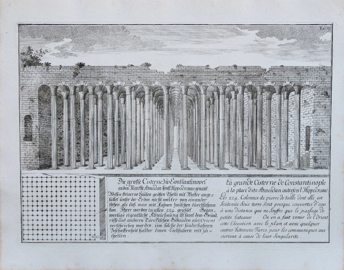 Gravure De La Grande Citerne D’istanbul-photo-2