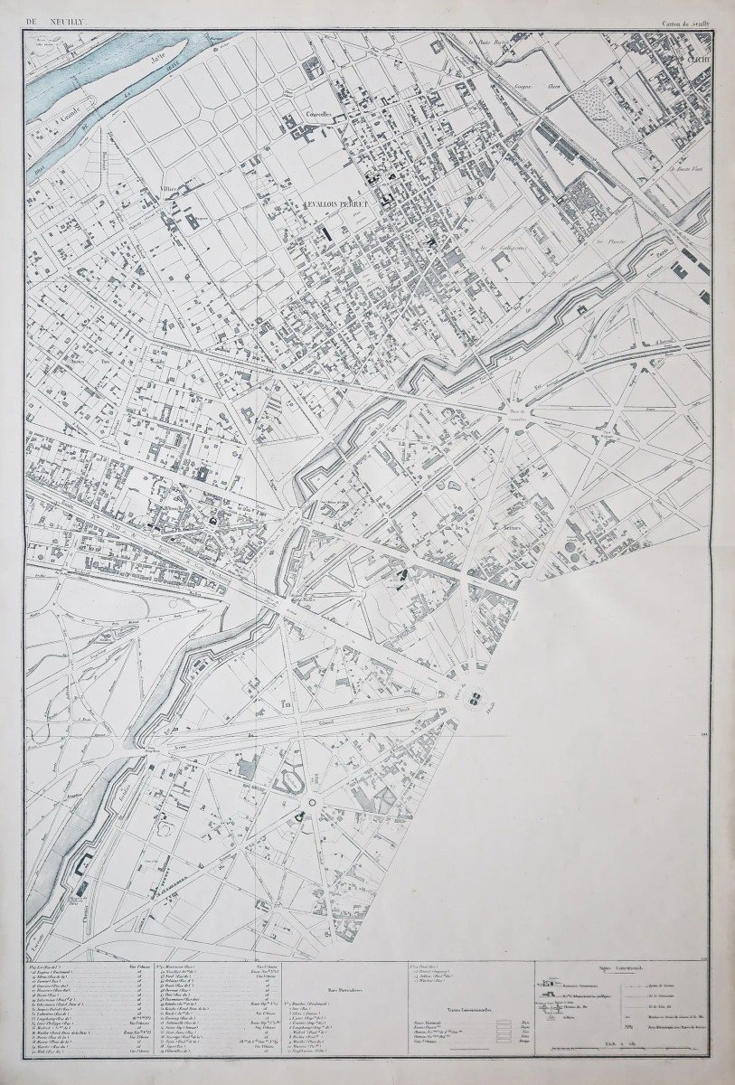 Plan Ancien De Neuilly - Paris 8 - Puteaux - Courbevoie-photo-1