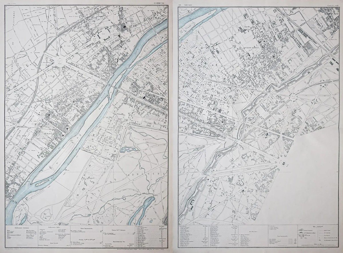 Plan Ancien De Neuilly - Paris 8 - Puteaux - Courbevoie
