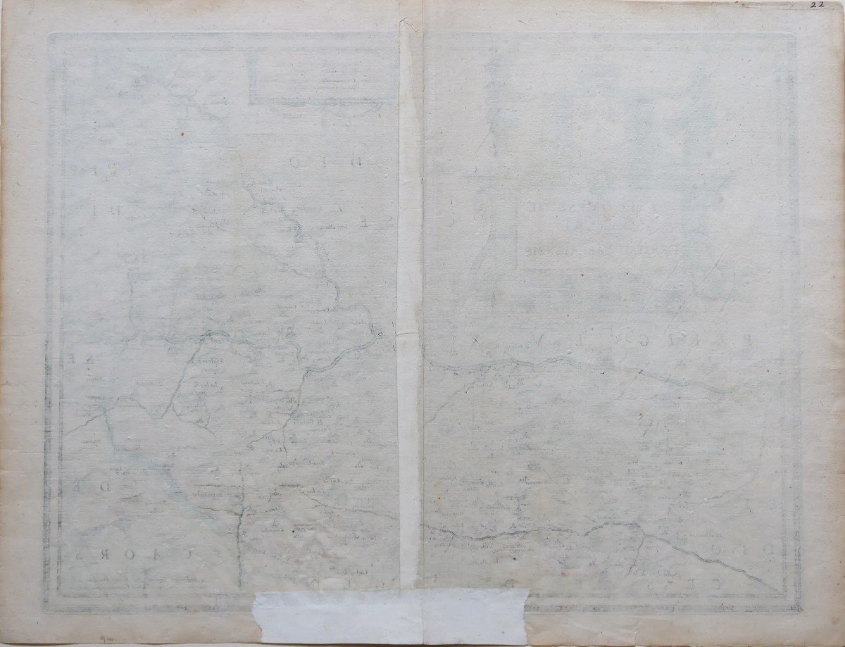 Old Geographical Map Of The Diocese Of Sarlat-photo-2