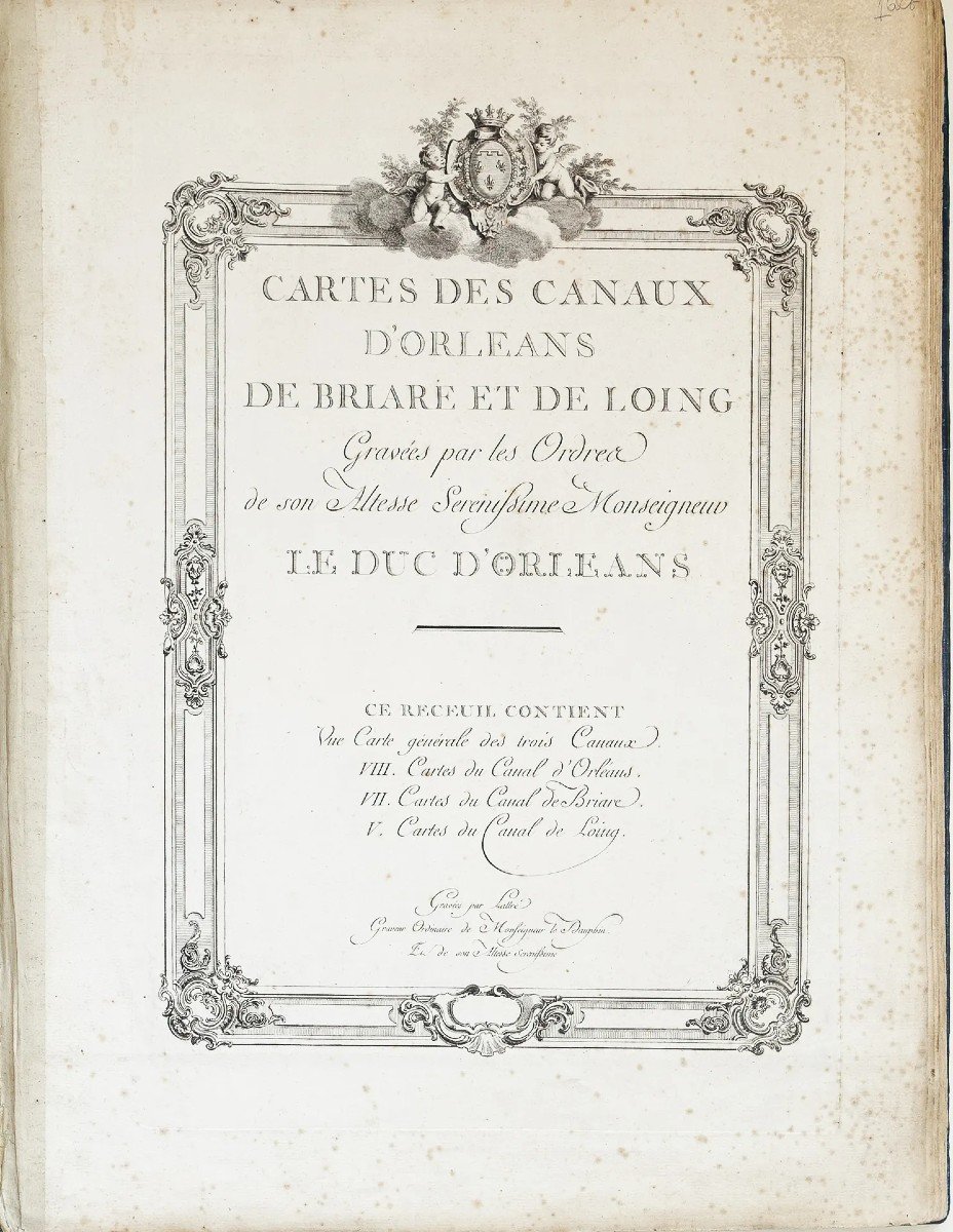 Atlas Des Cartes Des Canaux D’orléans, De Briare Et De Loing