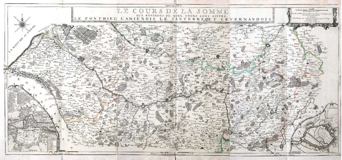 Carte De La Picardie – Rivière De La Somme