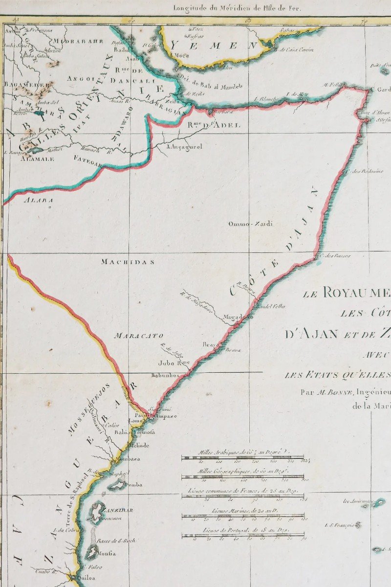 Carte Ancienne De La Somalie – Zanzibar-photo-3