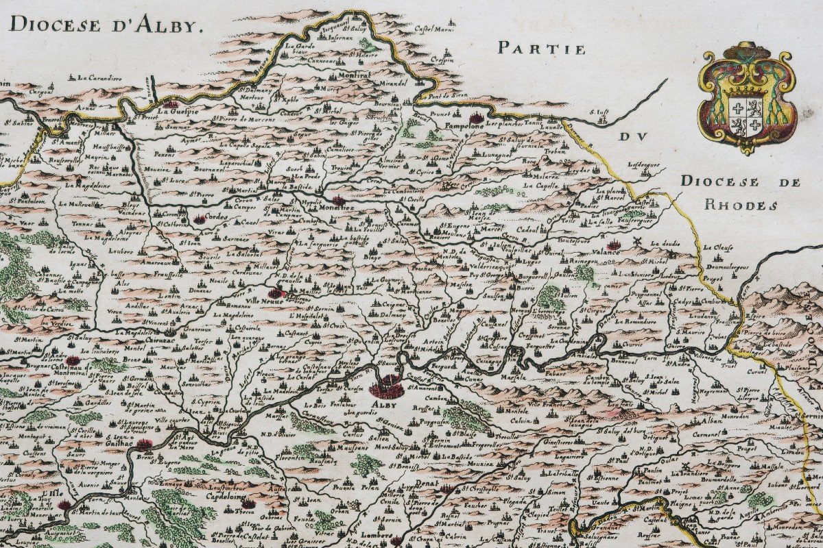 Carte Ancienne Du Diocèse D’albi-photo-3