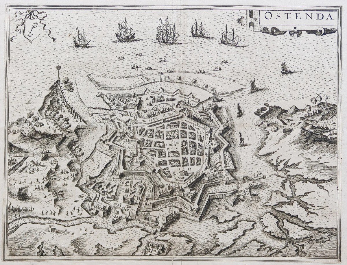 Plan Ancien De La Ville De Ostende