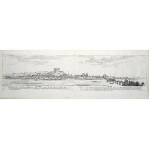 Ancient Panorama Of The City Of Saumur