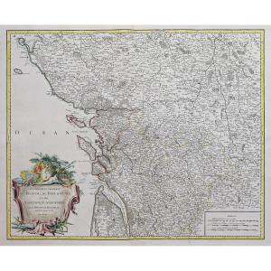 Antique Map  Poitou