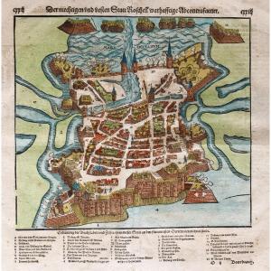 Old Map Of La Rochelle