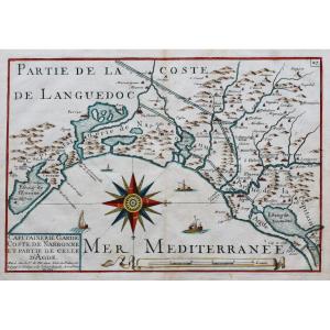 Nautical Map Of The Languedoc Coasts