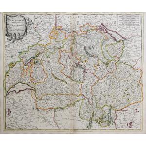 Old Geographical Map Of Switzerland