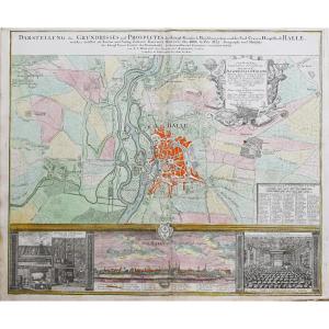 Old Plan Of Halle – Germany