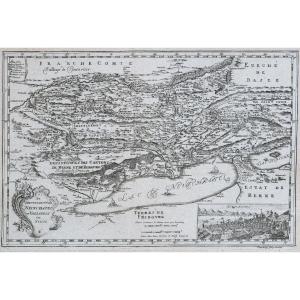 Carte Ancienne De Neufchatel – Vallangin – Suisse