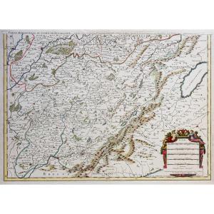 Carte Géographique Ancienne De La Bourgogne