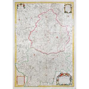 Old Geographical Map – Duchy Of Burgundy