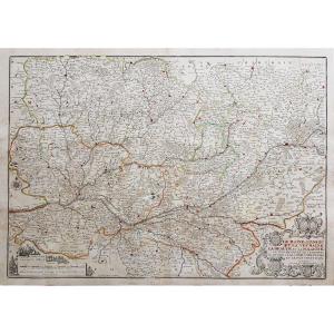 Carte Géographique Ancienne – Anjou – Maine – Touraine