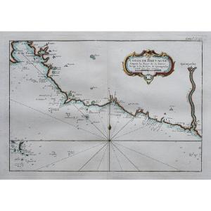 Carte Marine Ancienne Des Côtes De Bretagne – Quimperlé