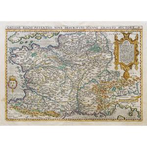 Old Geographical Map Of France – Gallia