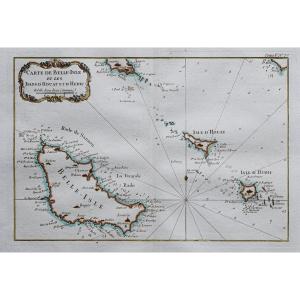Old Marine Map – Belle-île – Houat – Hoedic