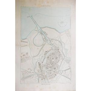 Carte marine ancienne du port de Dunkerque
