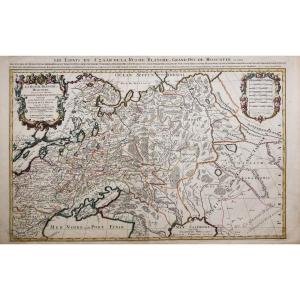 Carte ancienne la Russie blanche ou Moscovie