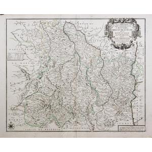 Carte géographique – Auvergne – Lyonnais – Beaujolais