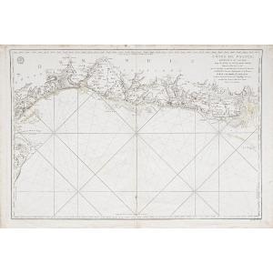 Carte marine ancienne de Normandie