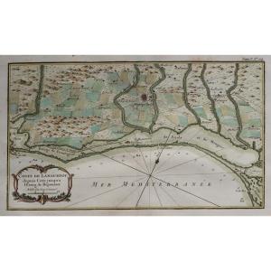 Carte ancienne – environs de Montpellier – Palavas