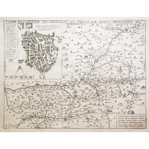 Old Map Of The Périgord - Sarlat - Dordogne