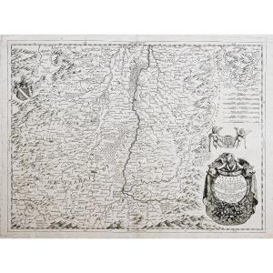 Antique Map Of Alsace