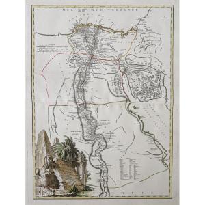 Carte géographique ancienne de l’Egypte