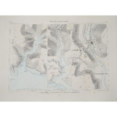 Antique Chart Of Pont-aven – Douélan – Le Pouldu – Quimperlé