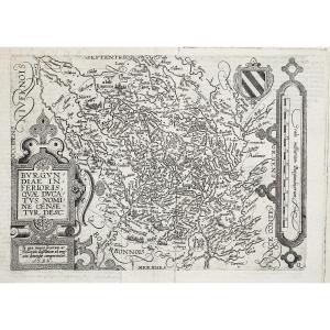 Old Geographical Map - Alsace-bourgogne