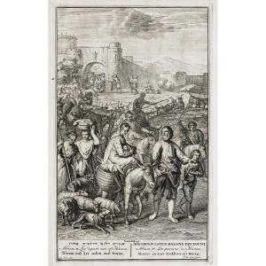 Old Engraving - Abram And Lot - Old Testament