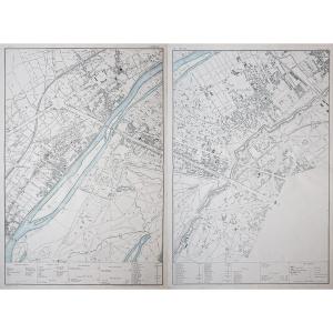 Old Map Of Neuilly - Paris 8 - Puteaux - Courbevoie