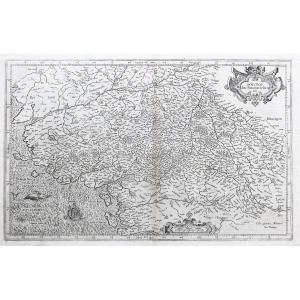 Old Geographical Map Of Poitou