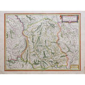 Carte Géographique Ancienne Du Nivernais - Bourgogne