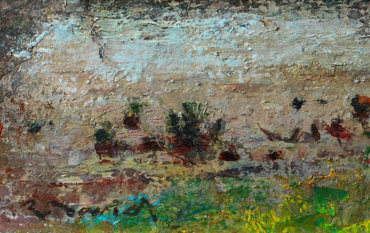 Raoul DAVID (1876-1950) Vitré RENNES BRETAGNE " moulin des Roussières à Pocé les Bois 1942"-photo-3
