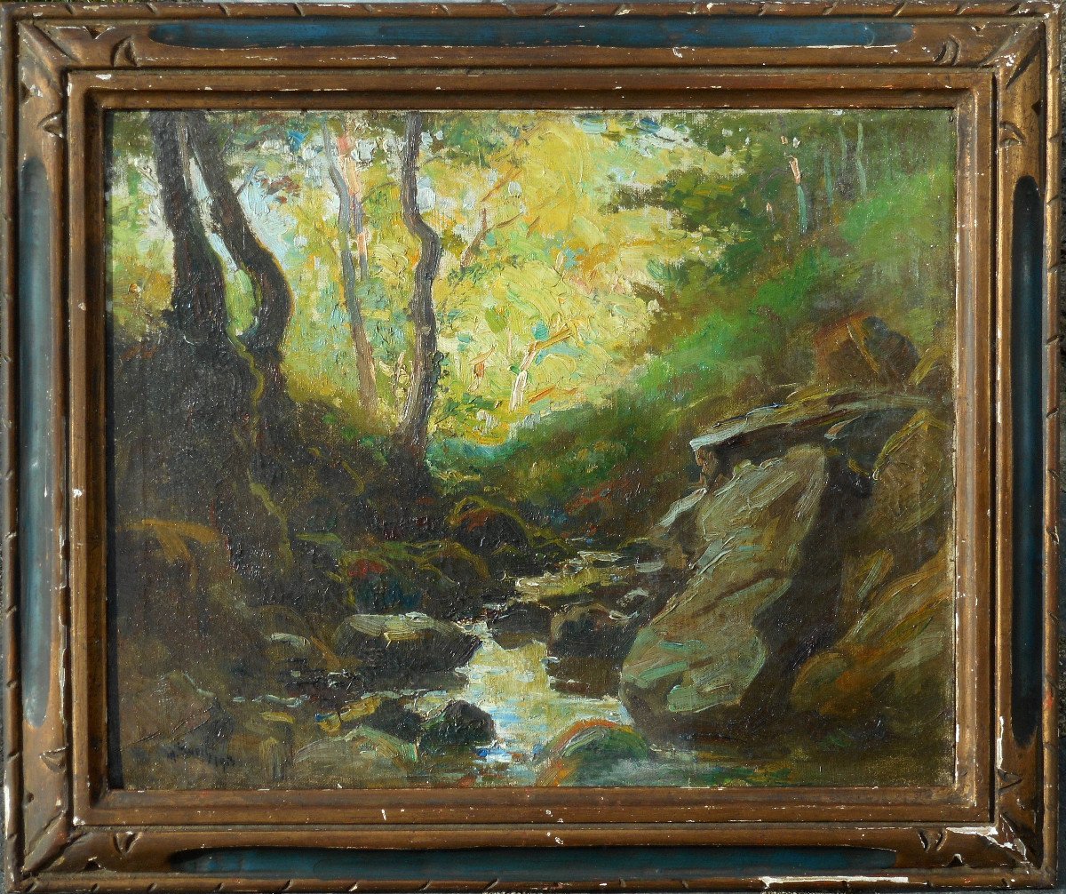 Marius   Gueit (1877-1956) Hst 33 X 41 Cm Dated 1903 Or 1913-photo-2