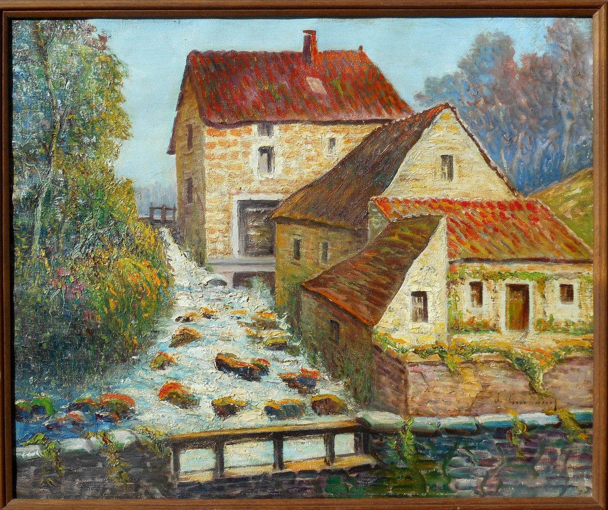 Jules GUIBOUD (1862-1933) ecole de MUROL (CHARRETON,TERLIKOWSKI,BOUDAL, PEROUSE etc) AUVERGNE-photo-3