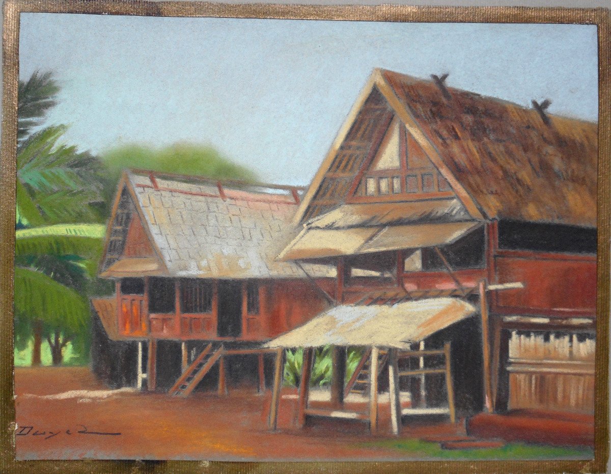 Nguyen Huu Duyet - 17 Pastels + 1 Watercolor 1938 (continuation And End Of 1st Announcement)-photo-2